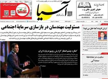 صفحه اول روزنامه‌های اقتصادی ۶ اسفند ۱۴۰۴؛ مهم‌ترین تیترهای امروز