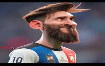 چهره کارتونی بازیکنان فوتبال به کمک هوش مصنوعی! (عکس)
