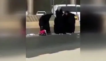 کتک‌کاری ۴ زن در عربستان!+فیلم