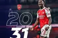 ساکا در آرسنال ماندنی شد؛ قرارداد تا ۲۰۳۱!