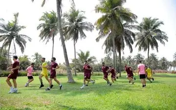 تمرین صبحگاهی پرسپولیس پیش از بازی با الوحده 