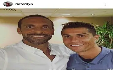  سلفی رونالدو و کاپیتان سابق یونایتد قبل از فینال(عکس)