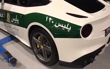 فیلمی از یک خودروی فراری پلیس ایران!