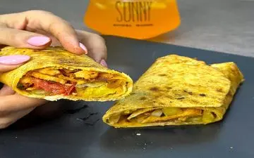 آموزش تهیه دونر مرغ در خانه به روشی فوق العاده! / حتماً امتحان کنید