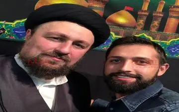سلفی محسن افشانی به همراه سید حسن خمینی (عکس)