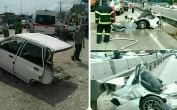 عکس باور نکردنی!!! پراید نصف شد