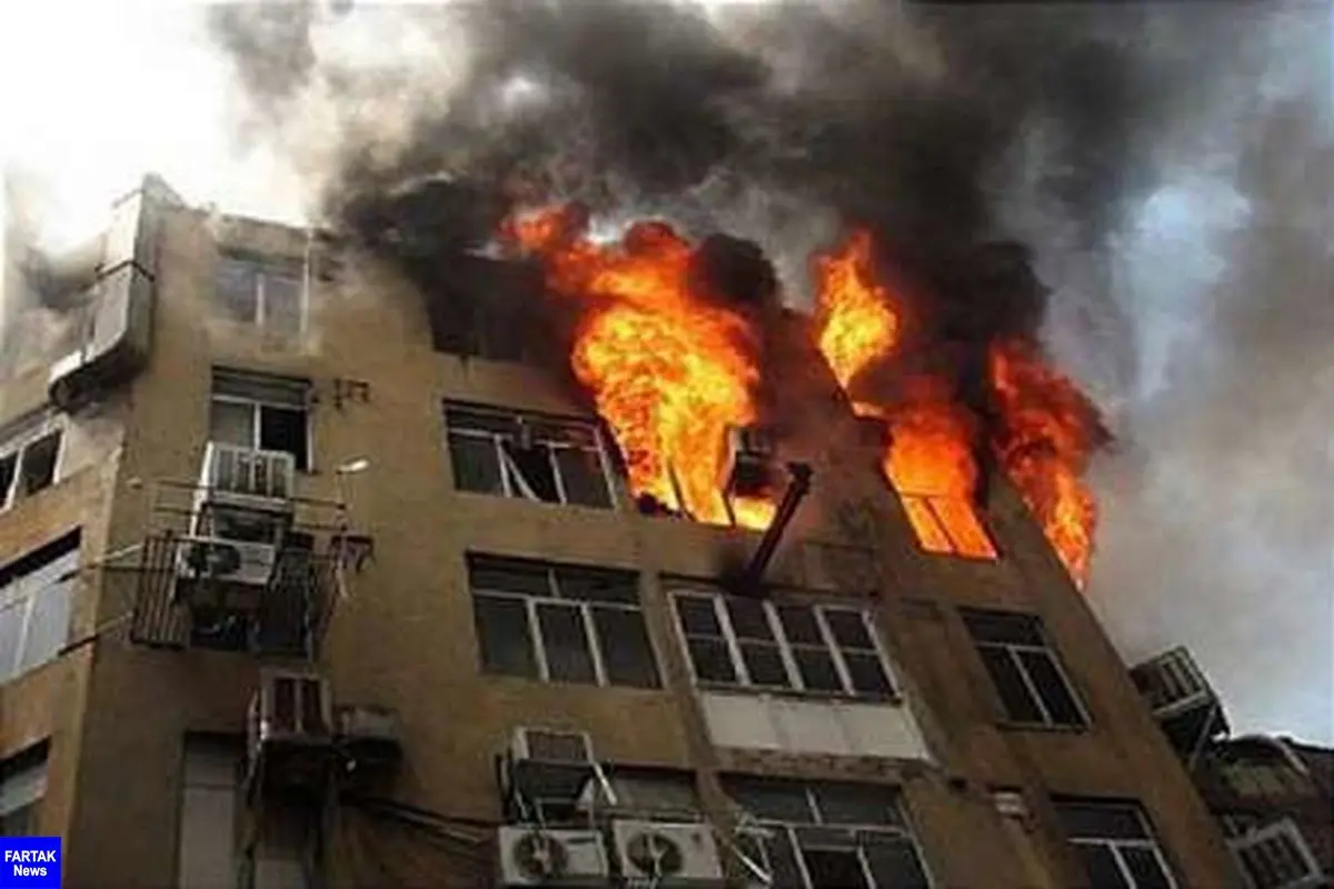 آتش سوزی در یک مجتمع مسکونی در اهواز سه مصدوم داشت
