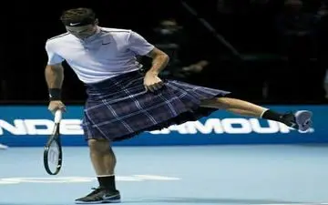 عکس/ راجر فدرر با دامن اسکاتلندی!