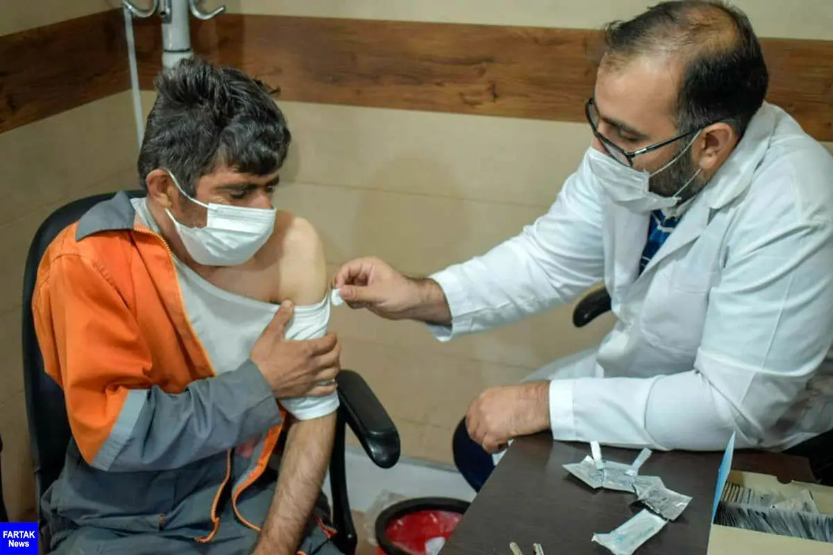 پاکبانان شهرداری کرمانشاه در مقابل کزاز، واکسینه شدند