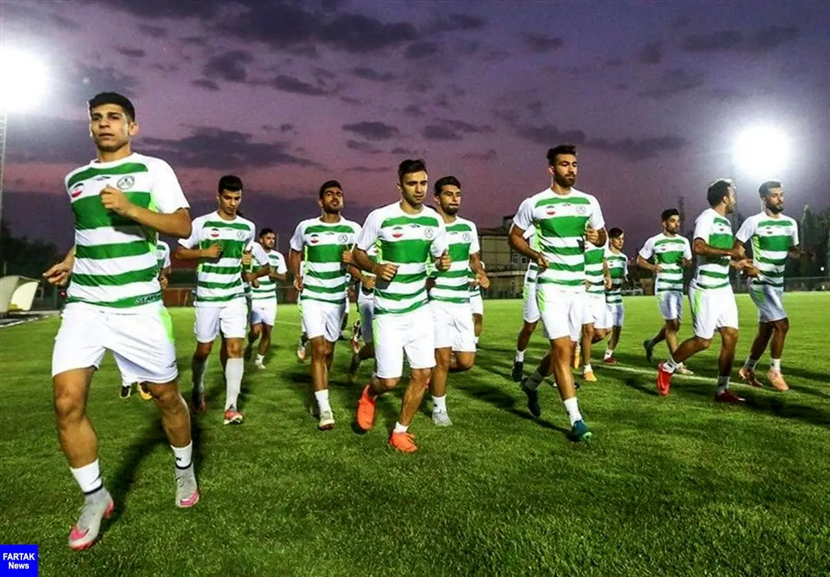 برگزاری آخرین تمرین تیم فوتبال ذوب‌آهن در اصفهان