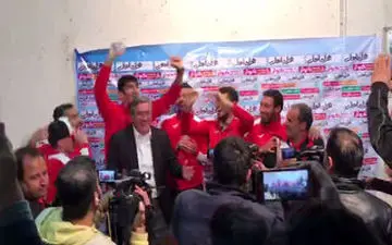 اختصاصی/ شادی بازیکنان پرسپولیس و برانکو بعد از کسب قهرمانی 