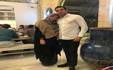 تیپ جالب و جدید خانم بازیگر در آغوش برادرش + عکس