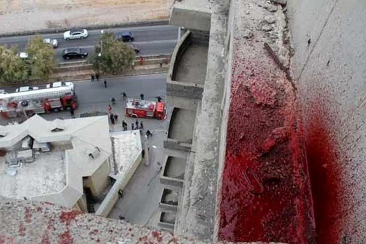 سقوط مرگبار مادر و فرزندانش از ساختمان 5 طبقه