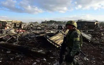 آتش سوزی مهیب و مرگبار در بازار مکزیک 