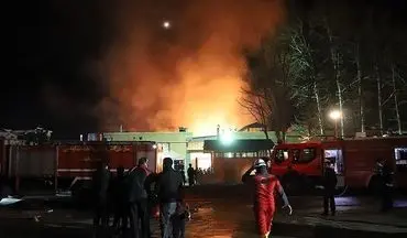  فروشگاه رفاه کرمان در آتش سوخت