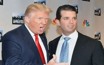  پسر ترامپ، پدر خود را سوژه شبکه‌های اجتماعی کرد! /عکس