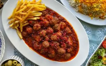  کوفته قلقلی با سس زرشک رو بیا یاد بگیر!