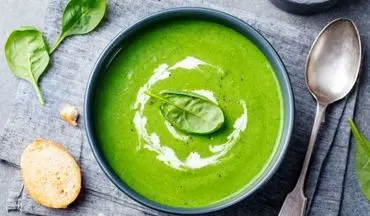 طرز تهیه سوپ اسفناج خوشمزه و مقوی!