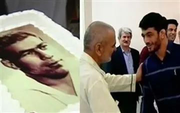 اقدام زیبای کشتی‌گیران در روز ملی کشتی