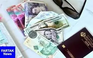  قیمت ارز مسافرتی امروز ۹۸/۰۲/۲۸