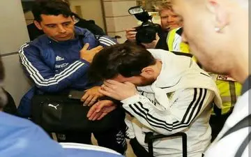 حمله عکاسان به لیونل مسی در مادرید