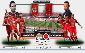 مبارزه پرسپولیس با فولاد برای قهرمانی زودهنگام