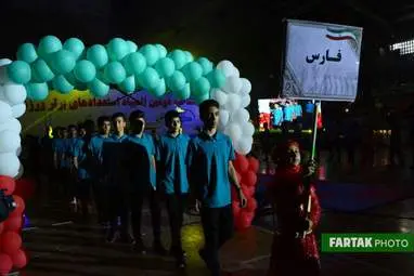 گزارش تصویری آیین افتتاحیه دومین المپیاد استعدادهای برتر هندبال  کشور در کرمانشاه  