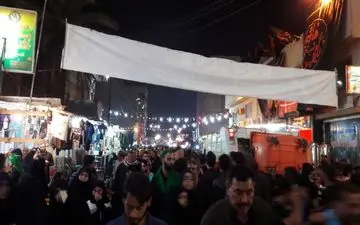  سیل جمعیت عاشقان حسینی در کربلا