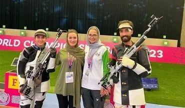 تیراندازی قهرمان جهان| تیم میکس تفنگ ایران به مدال نقره رسید