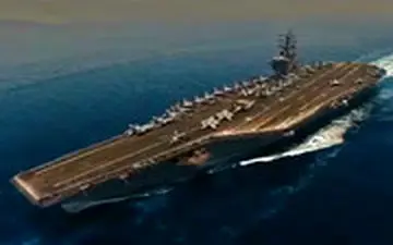 ناوهای آمریکایی مستقر در خلیج فارس از نگاه پهپاد سپاه 