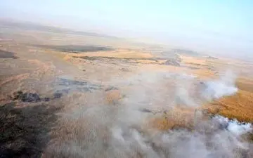 آتش در هورالعظیم دوباره شعله‌ور شد/لزوم هماهنگی مجدد با عراق جهت اطفای حریق