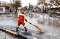 رفع آبگرفتگی تمامی معابر در کرمانشاه در حال انجام است 
