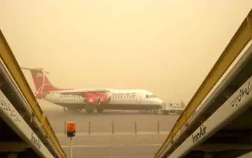 چهار پرواز فرودگاه اهواز به علت گرد و غبار لغو شد