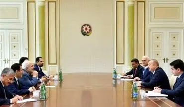 دیدار ظریف با رئیس‌جمهور آذربایجان در حاشیه نشست جنبش عدم تعهد