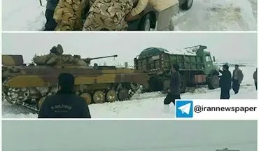 وضع اضطراری در جاده های کرمانشاه/ ارتش وارد عمل شد
