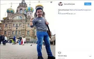 تیپ متفاوت عموپورنگ در سن پترزبورگ (عکس)