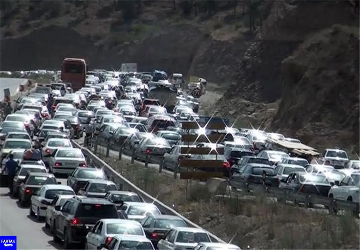 ترافیکی سنگین در مسیر بازگشت زائران اربعین