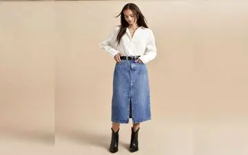  استایل تابستانی با دامن‌های جین| ترندهای دامن جین زنانه و دخترانه ۲۰۲۴