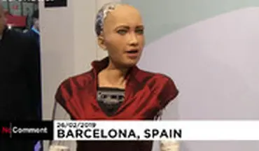  حضور سوفیا، ربات انسان‌نما در کنگره جهانی موبایل