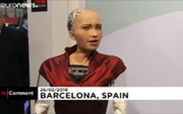  حضور سوفیا، ربات انسان‌نما در کنگره جهانی موبایل