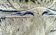 تصویربرداری هوایی از پل‌های تخریب شده محور جاسک به چابهار 