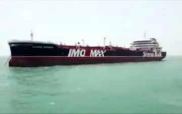 اولین فیلم از محل قرارگیری نفتکش توقیف‌شده انگلیسی