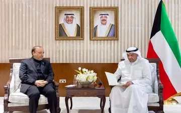  تقدیم پیام به وزیر خارجه کویت توسط سفیر ایران 