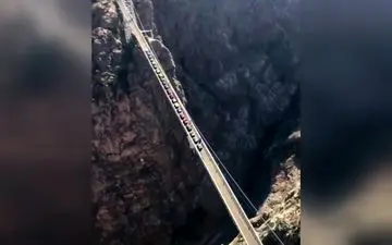 حاضرید روی این پل رانندگی کنید؟+فیلم