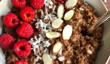 صبحانه مقوی برای دلبندتون درست کنید|  اوتمیل شکلاتی عالیه!