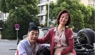 حرکت جالب زوج چینی پس از تصادف شدید! + عکس