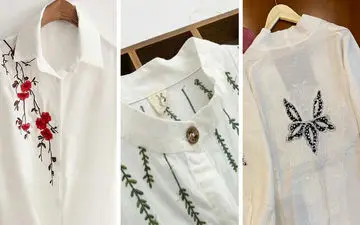 گلدوزی‌های ظریف ژاپنی روی لباس‌های مینیمال، دنیا را مجذوب کرد!