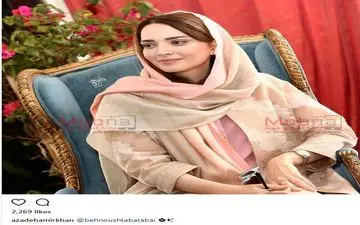 تیپ و میکاپ متفاوت بهنوش طباطبایی در یک برنامه (عکس)