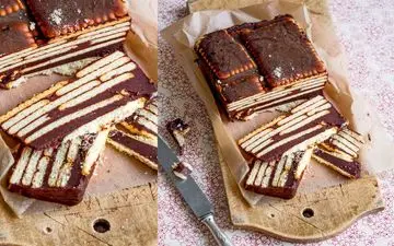 راهنمای تهیه کیک یخچالی با پتی بور؛ مرحله به مرحله