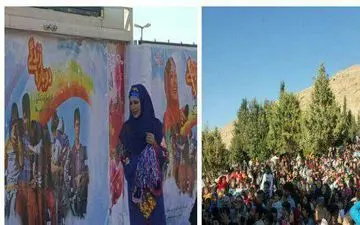 حضور خاله شادونه در مناطق زلزله‌زده